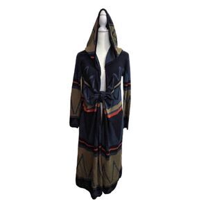 Cecico Hooded Open Front Waterfall Sweater Size S